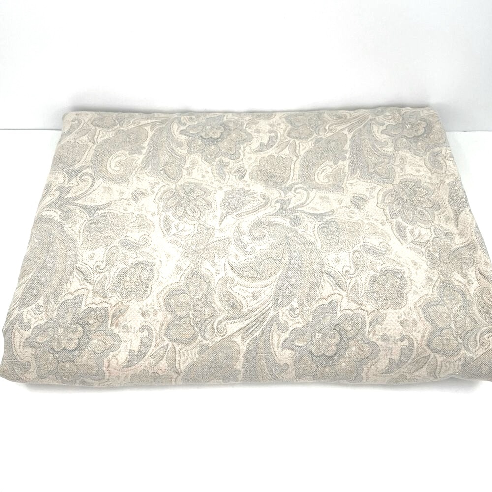 Restoration Hardware Paisley Damask Duvet Cover in Beige and Cream